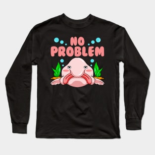 If I Can Smile No Problem | Funny Blob Fish Gift | Blobfish Long Sleeve T-Shirt